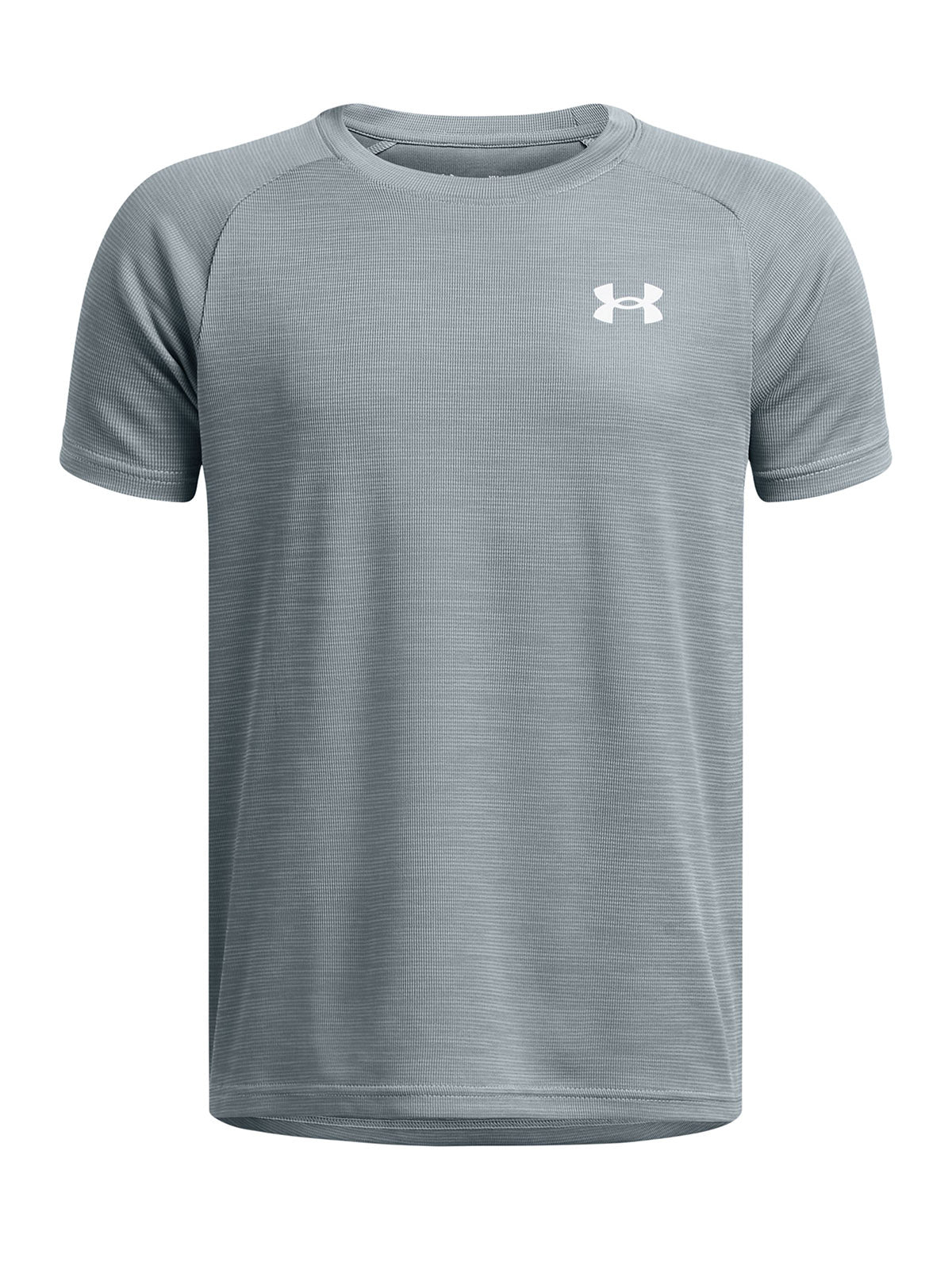 Polera manga corta Under Armour tech azul para niños