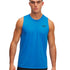 Polera sin mangas de entrenamiento para hombre Tech azul Under Armour