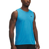 Polera sin mangas Under Armour tech azul para hombre