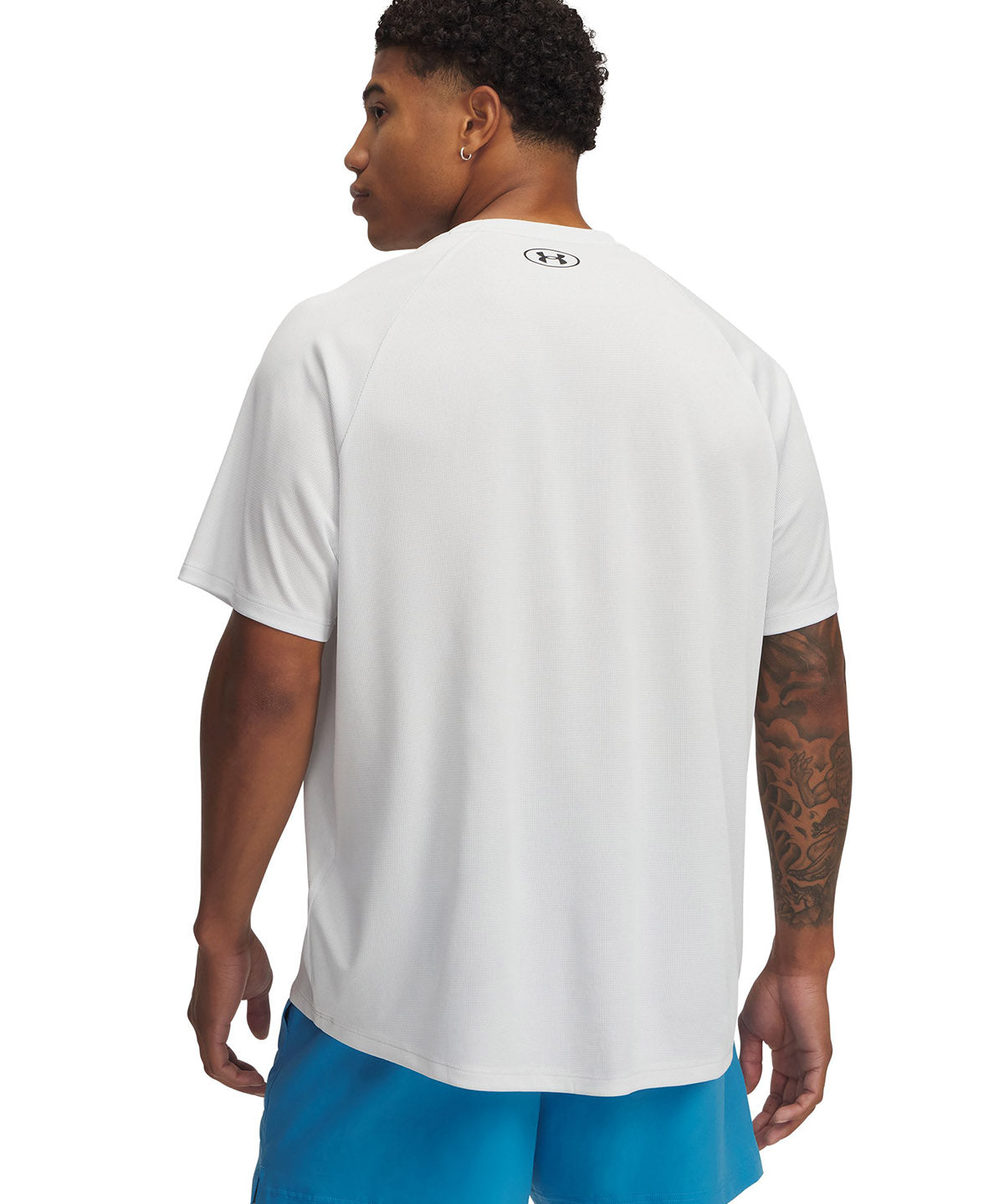 Polera manga corta Under Armour tech gris para hombre