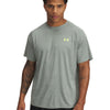 Polera manga corta Under Armour tech verde para hombre