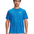 Polera manga corta de entrenamiento para hombre Tech Textured azul Under Armour
