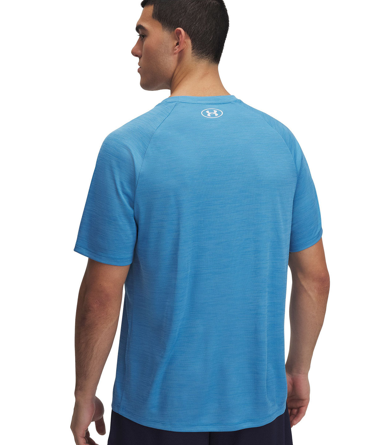 Polera manga corta Under Armour tech azul para hombre