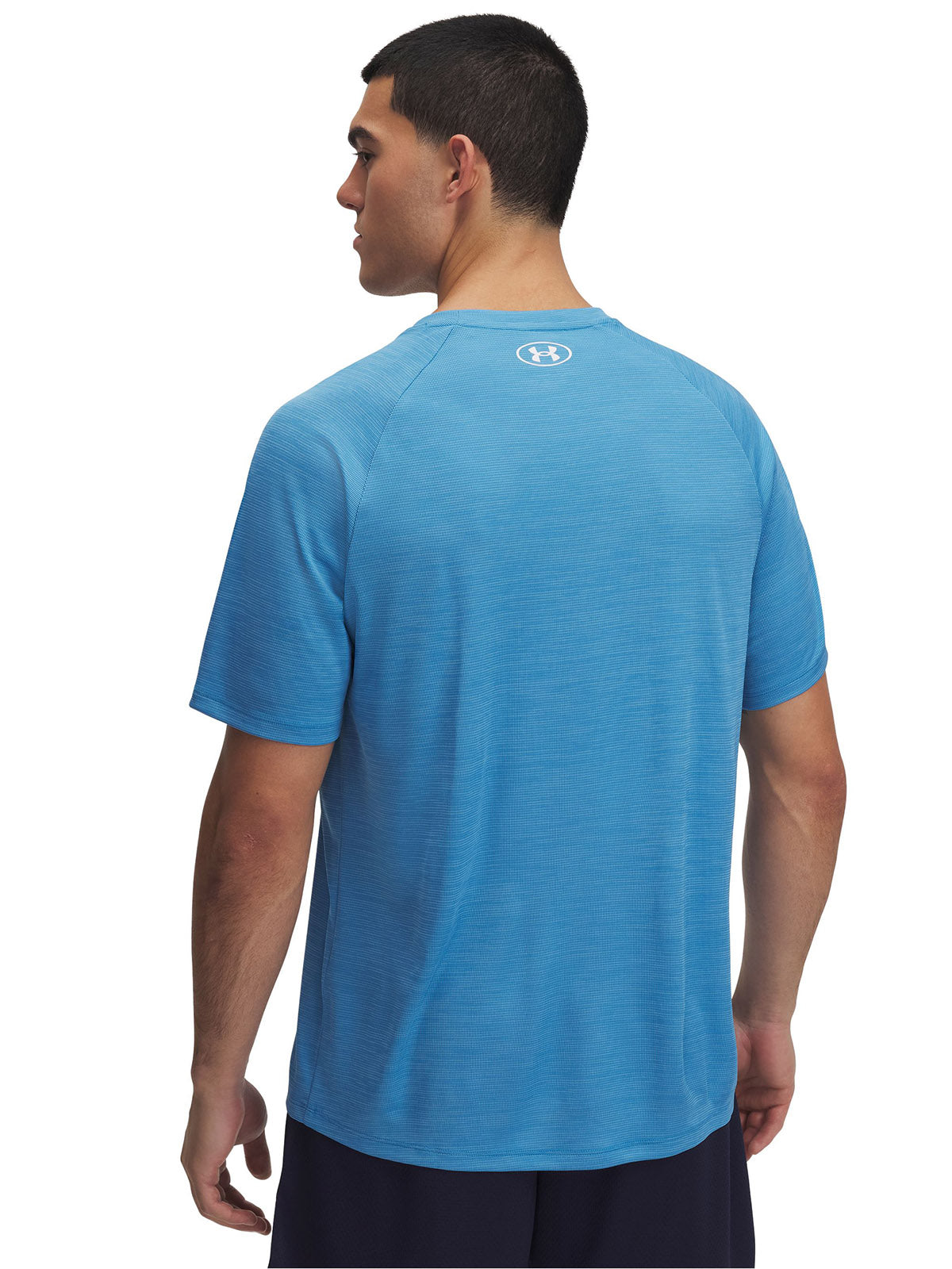 Polera manga corta Under Armour tech azul para hombre