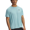 Polera manga corta Under Armour tech azul para hombre
