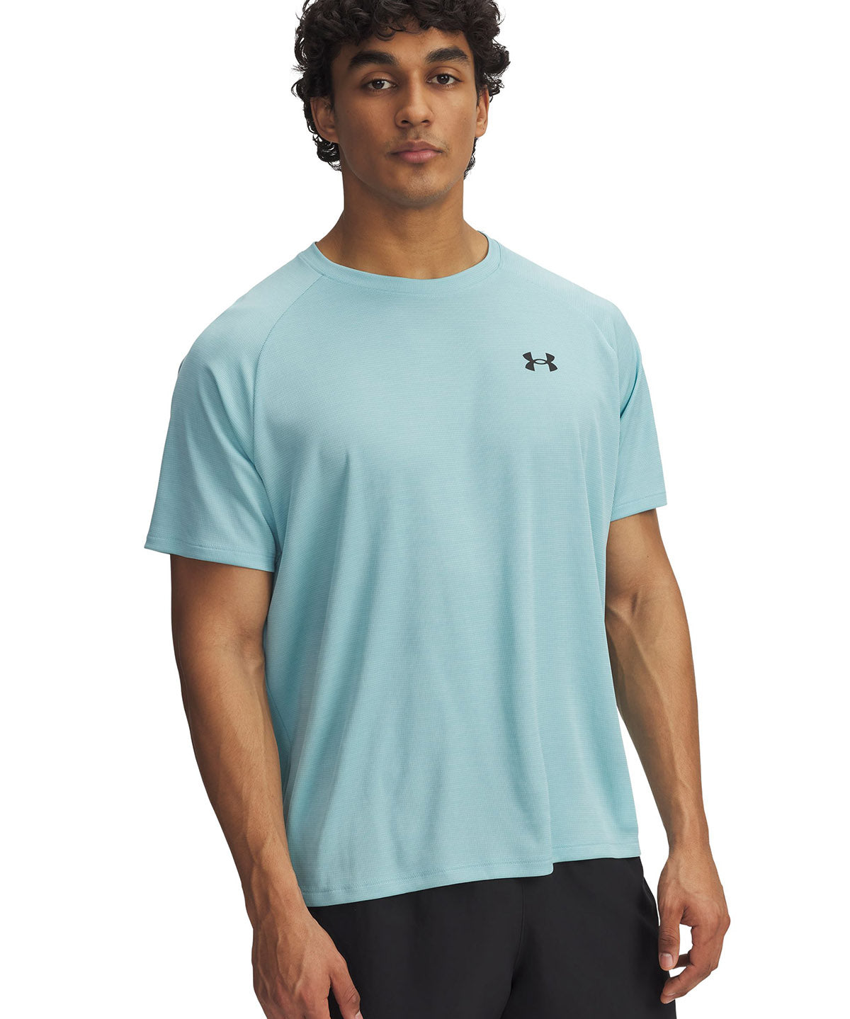 Polera manga corta Under Armour tech azul para hombre