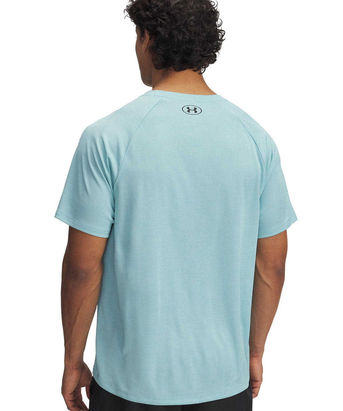 Polera manga corta Under Armour tech azul para hombre