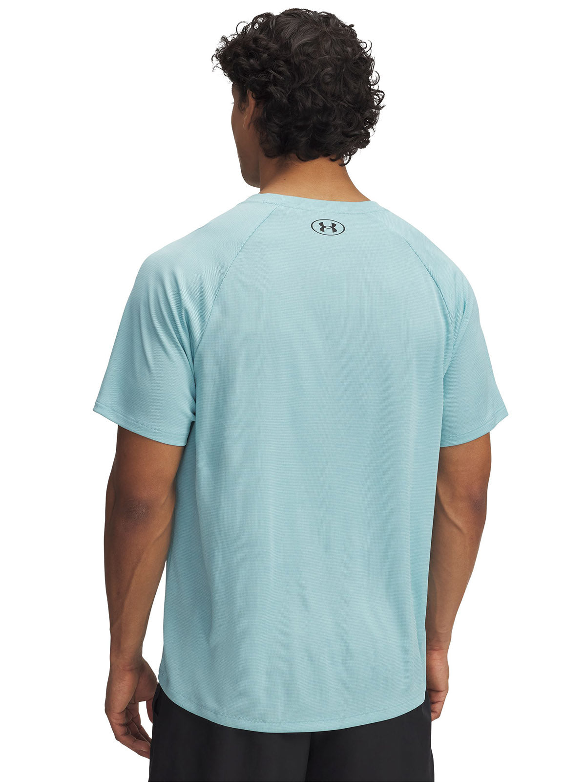 Polera manga corta Under Armour tech azul para hombre
