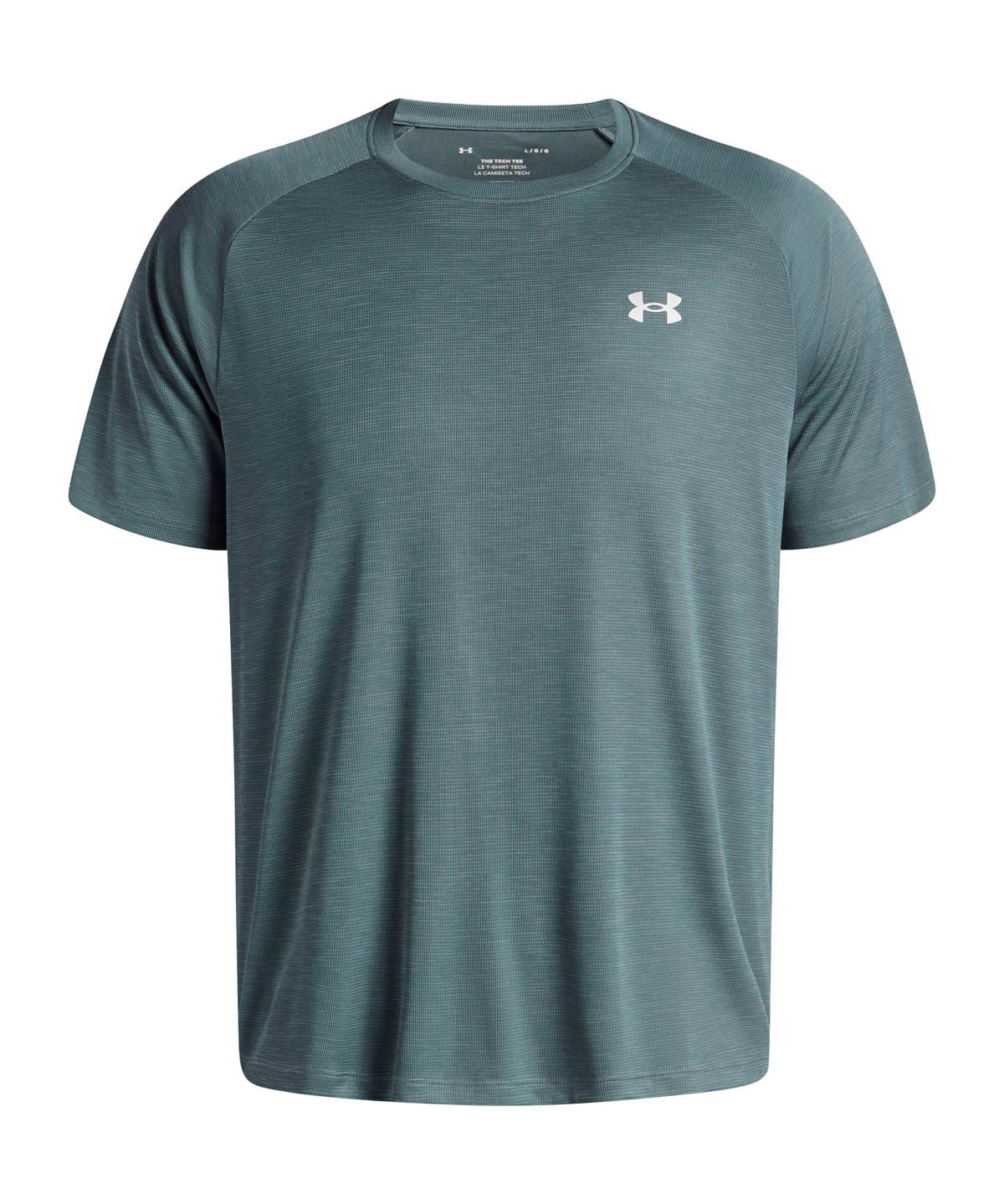 Polera manga corta de entrenamiento para hombre Tech Textured azul Under Armour