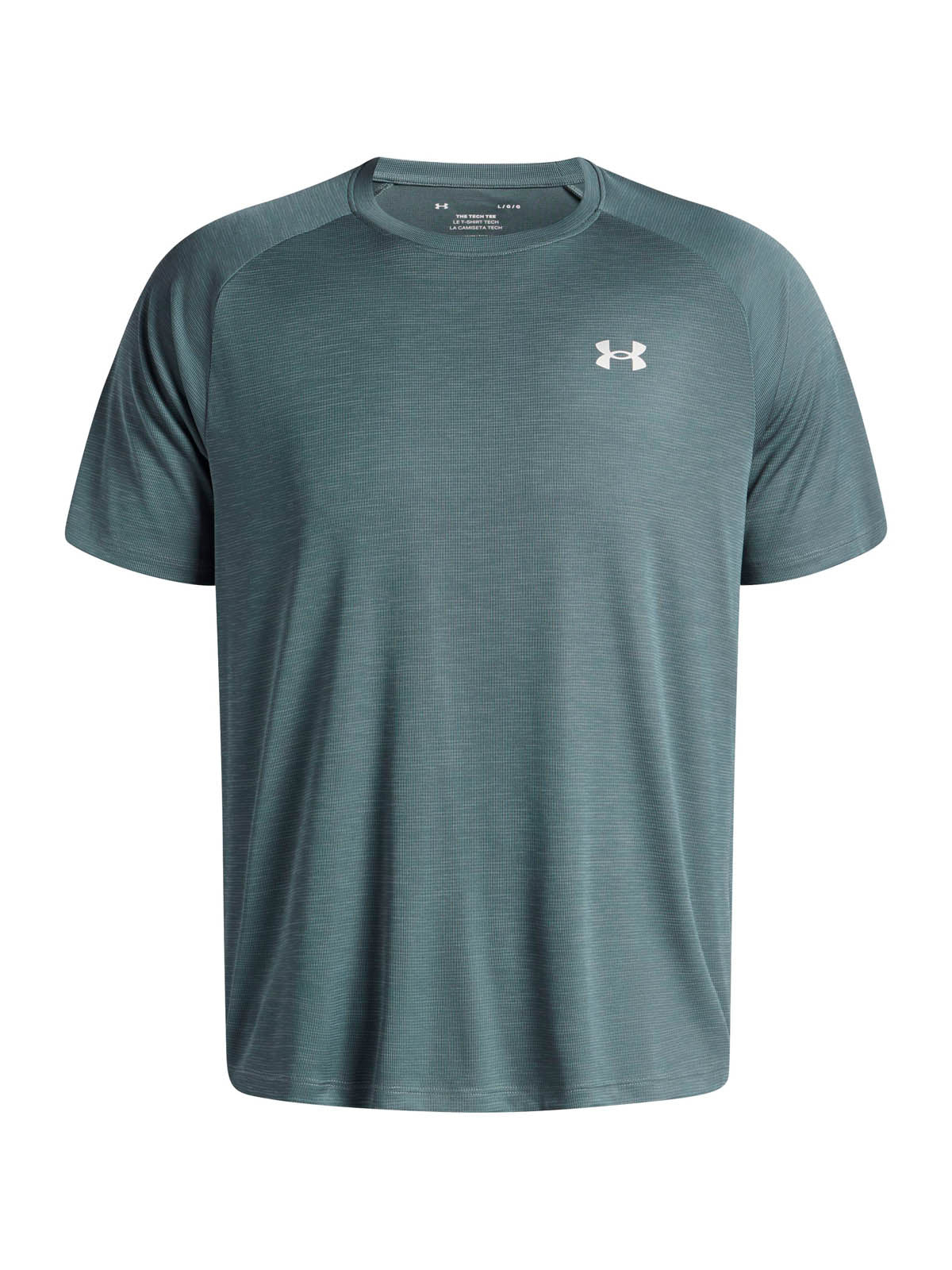 Polera manga corta de entrenamiento para hombre Tech Textured azul Under Armour