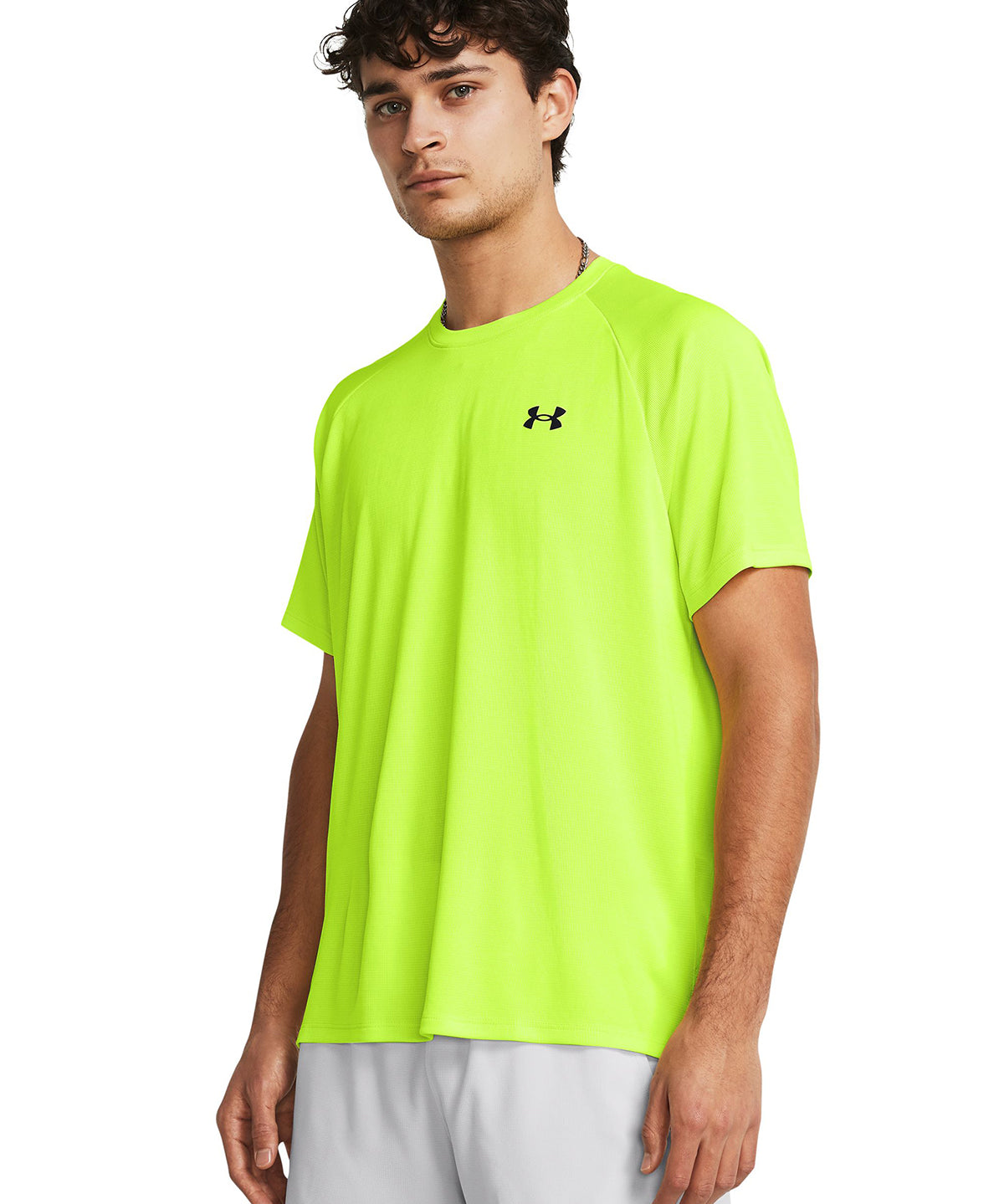 Polera manga corta texturizada UA Tech¿ para hombre