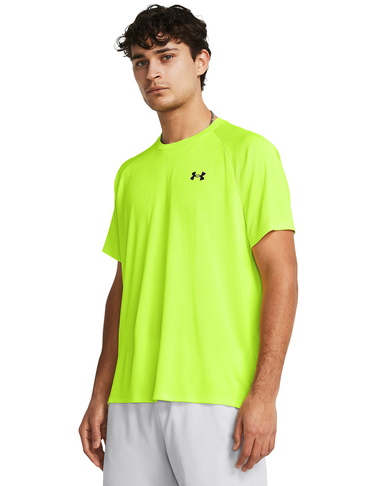 Polera manga corta texturizada UA Tech¿ para hombre