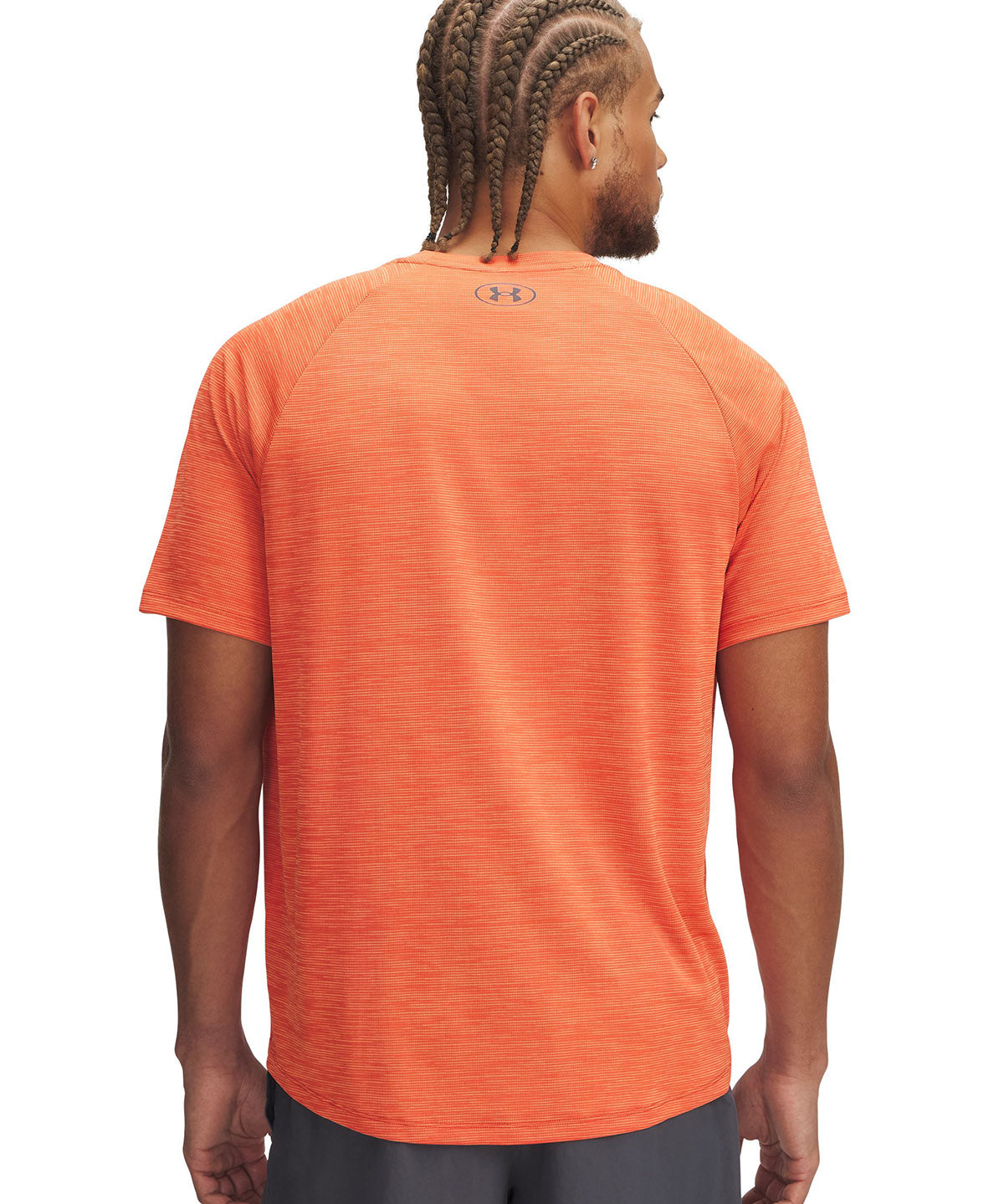 Polera manga corta Under Armour tech naranjo para hombre