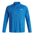 Polerón de entrenamiento para hombre Tech Textured ½ Zip azul Under Armour