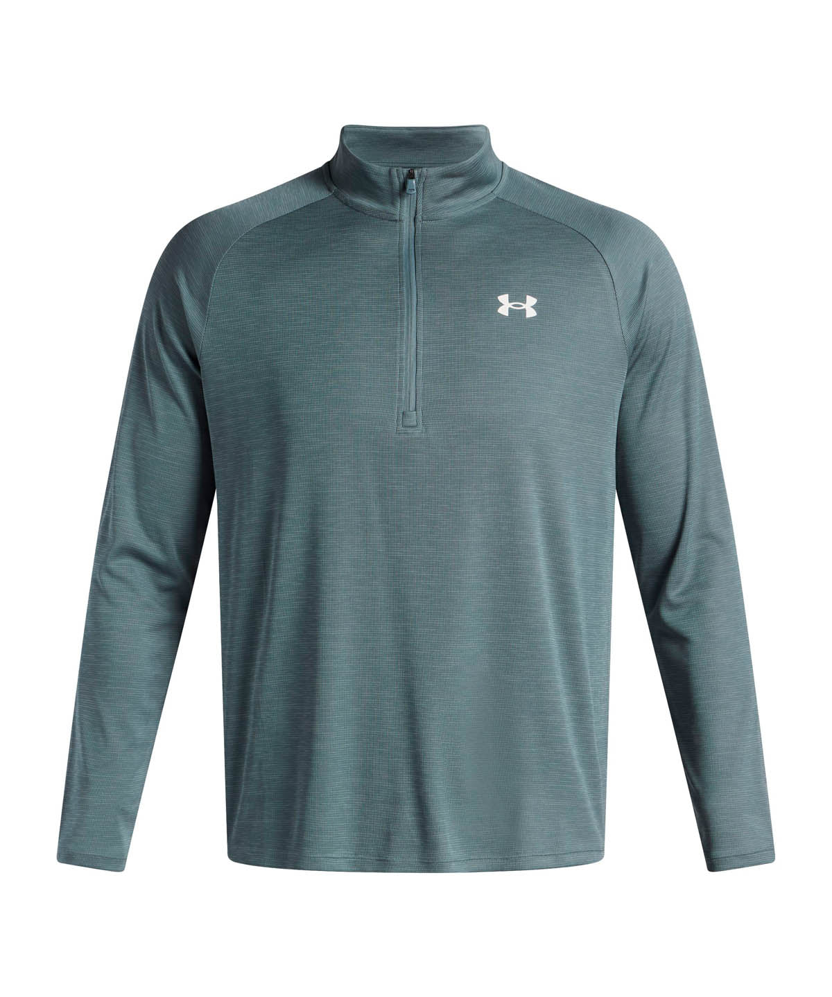 Polerón de entrenamiento para hombre Tech Textured ½ Zip azul Under Armour