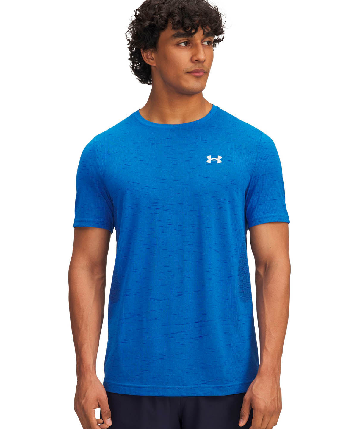 Polera manga corta de entrenamiento para hombre Vanish Seamless azul Under Armour