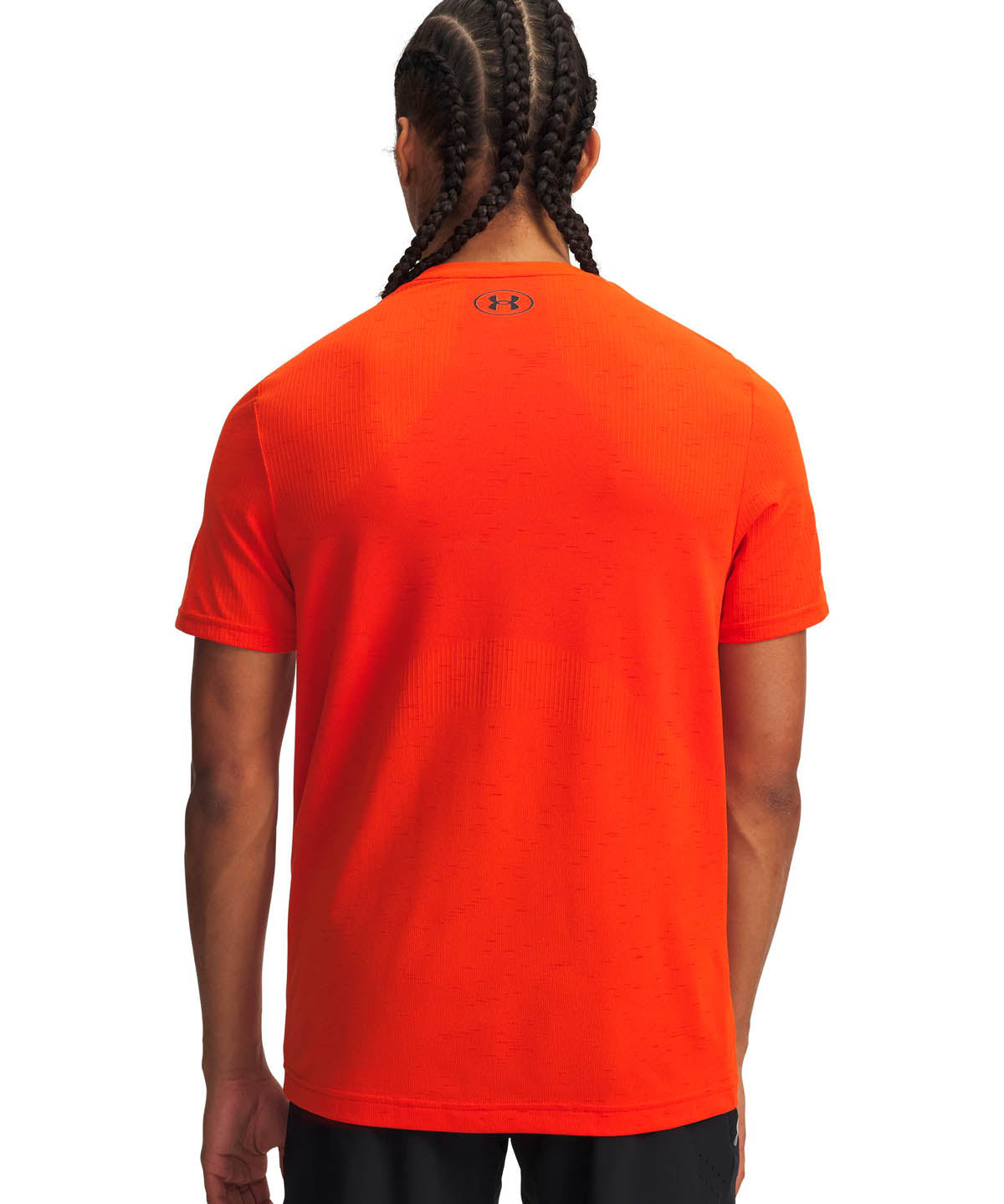 Polera manga corta de entrenamiento para hombre Vanish Seamless naranjo Under Armour