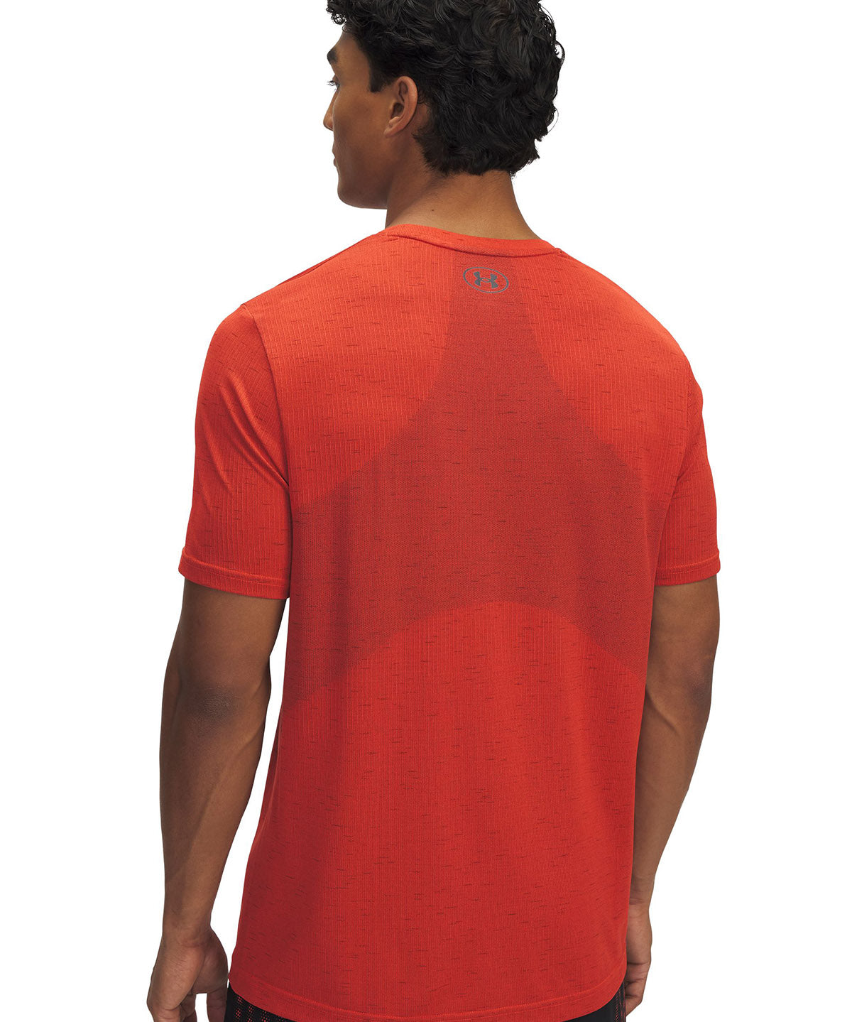 Polera manga corta Under Armour vanish seamless naranjo para hombre