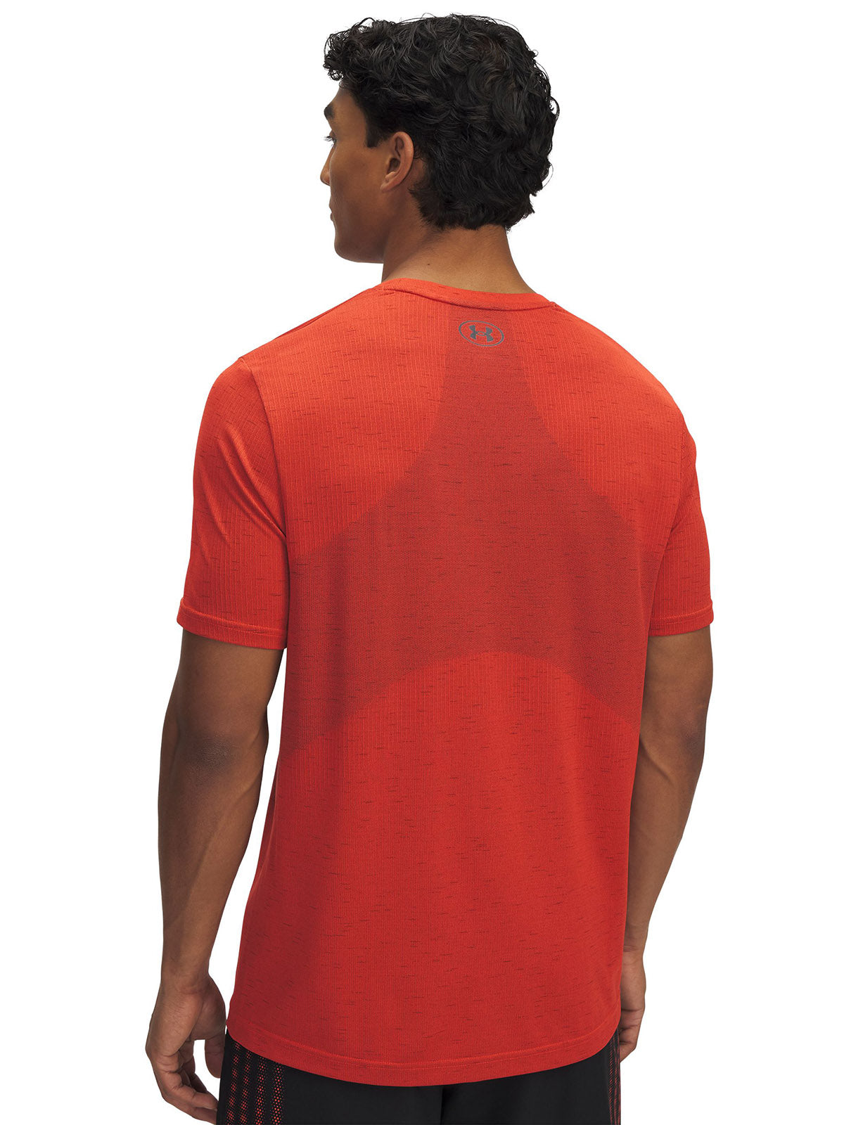 Polera manga corta Under Armour vanish seamless naranjo para hombre