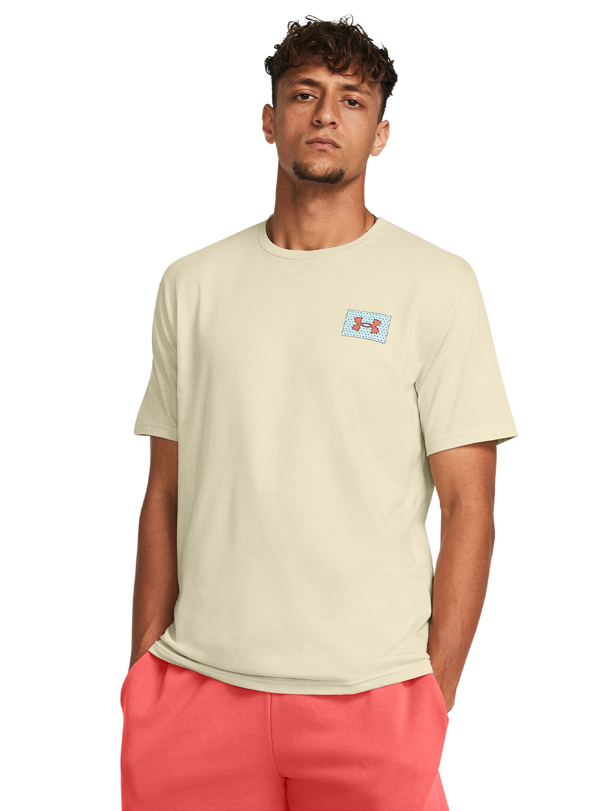 Polera manga corta Color Block UA para hombre