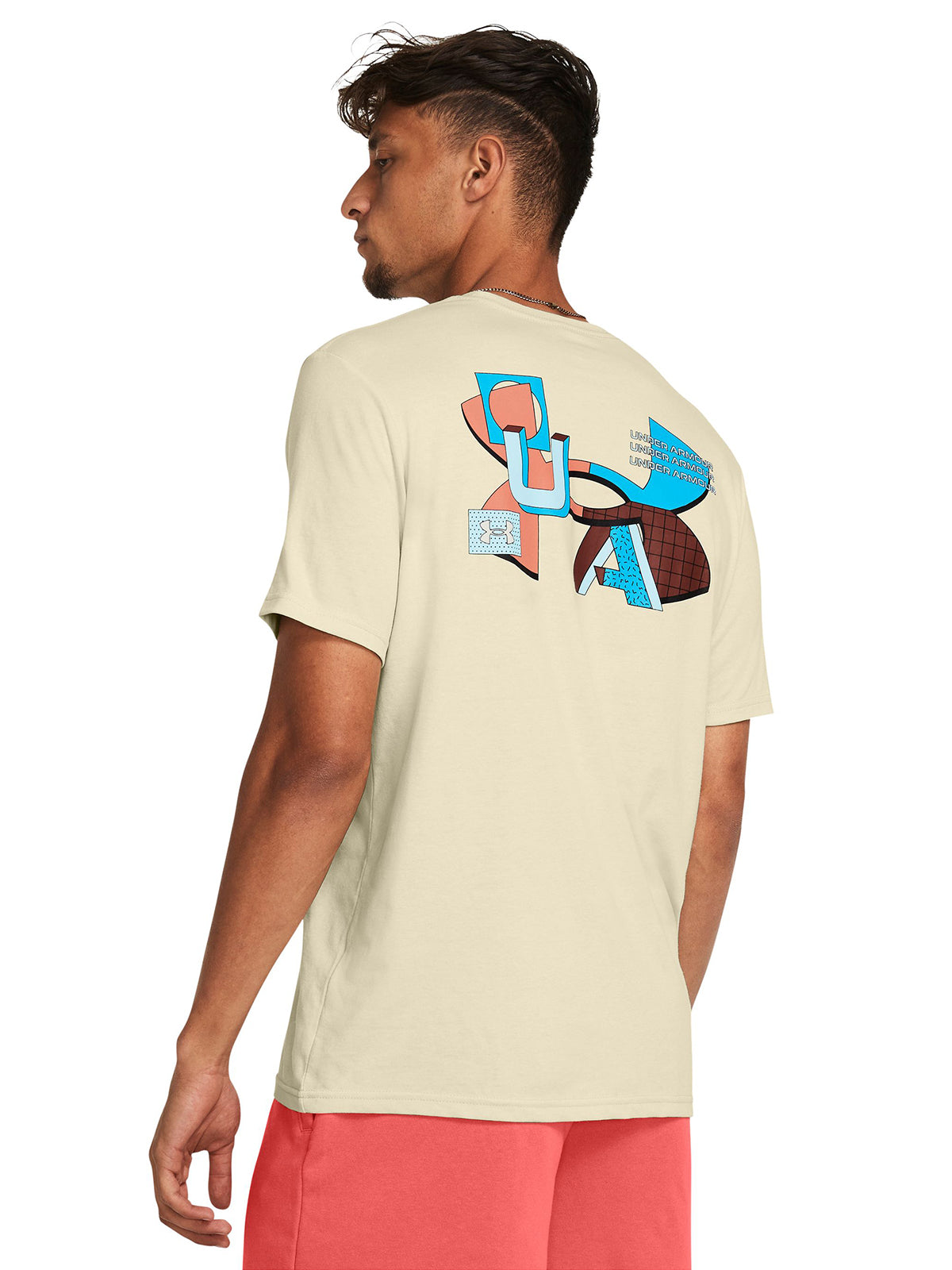 Polera manga corta Color Block UA para hombre