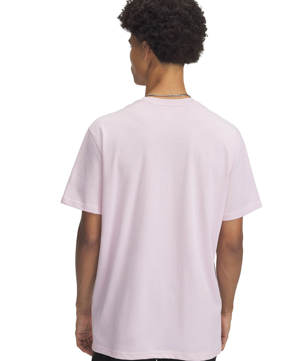 Polera manga corta Under Armour armour label rosado para hombre