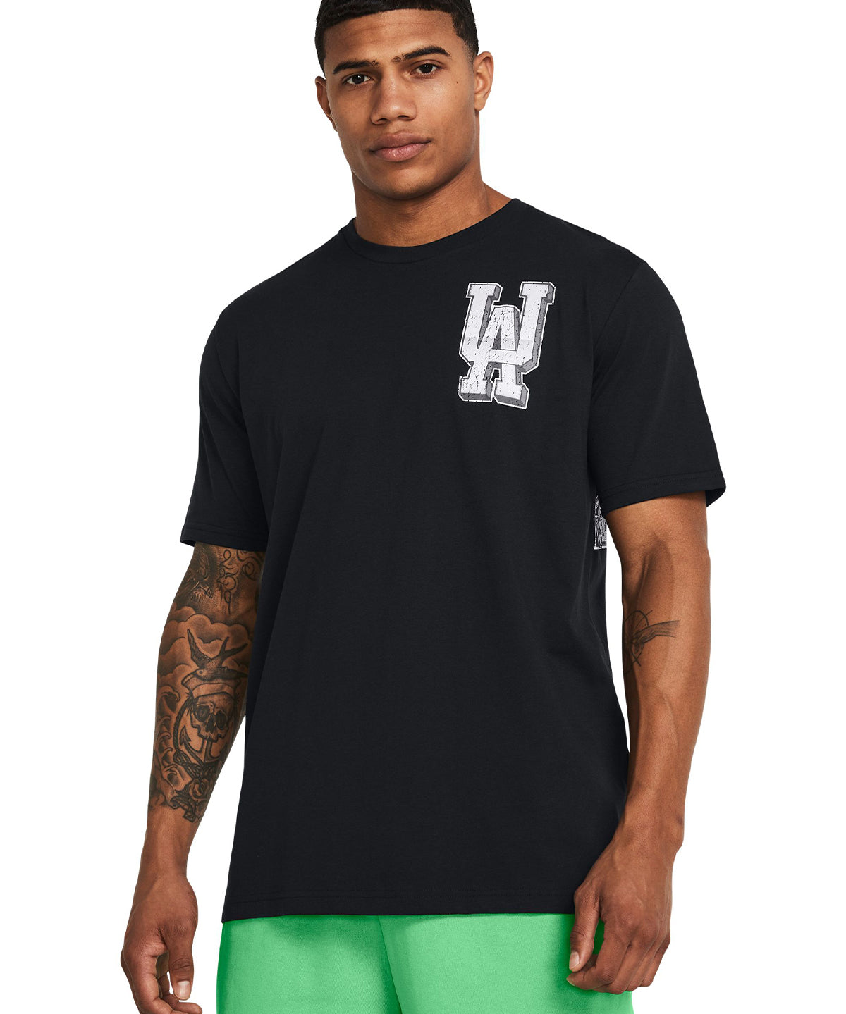 Polera manga corta UA Armor Chrome para hombre