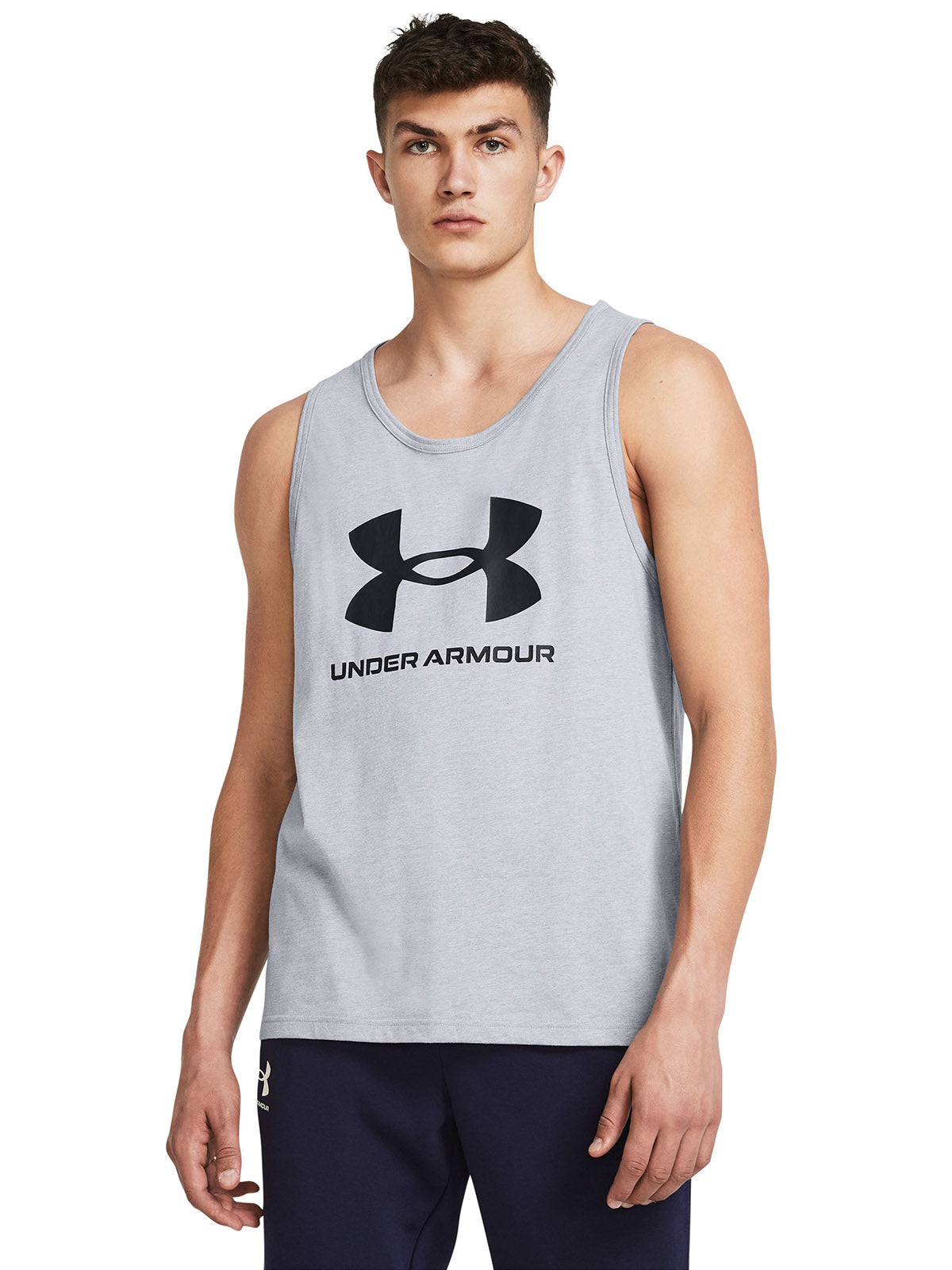 Polera sin mangas Under Armour Sportstyle gris para hombre