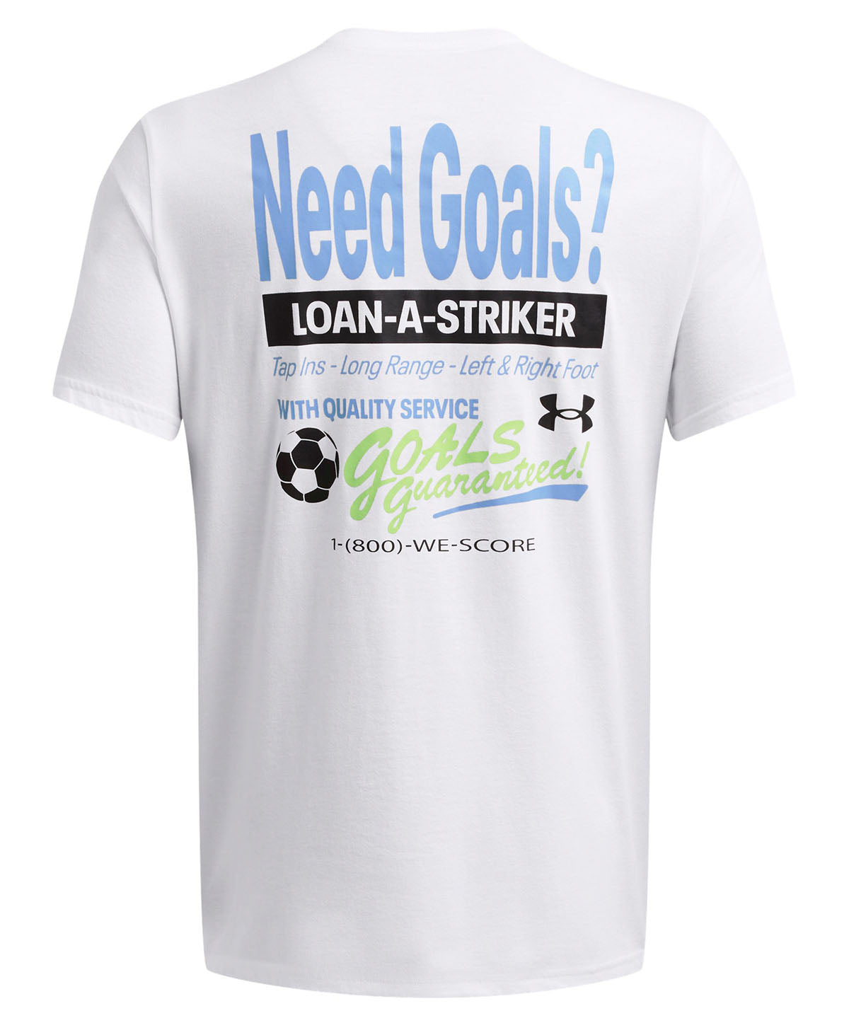 Polera manga corta UA Need Goals para hombre