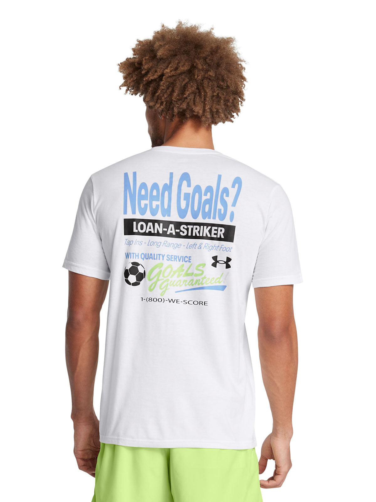 Polera manga corta UA Need Goals para hombre