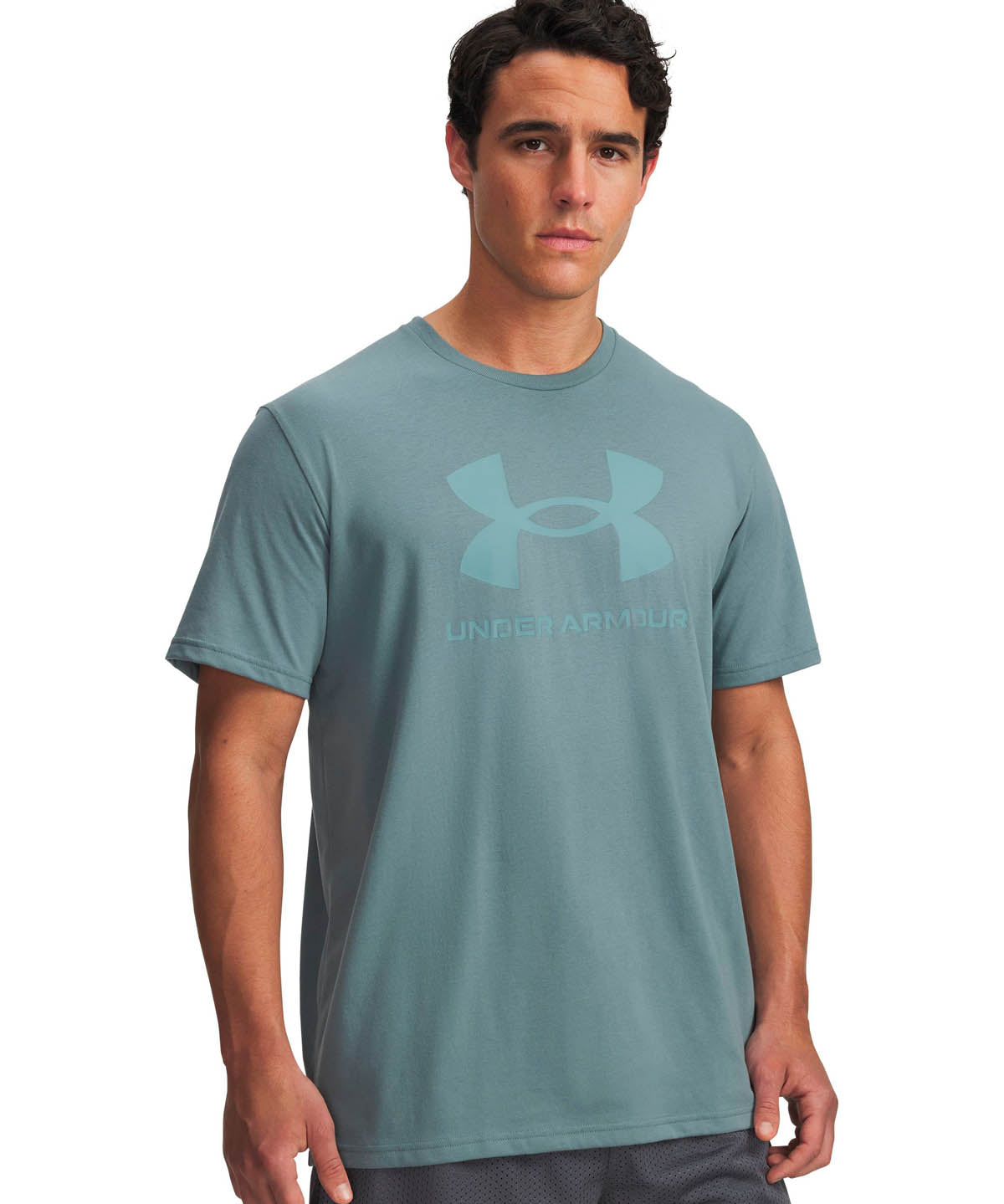 Polera manga corta Lifestyle para hombre Logo Azul Under Armour