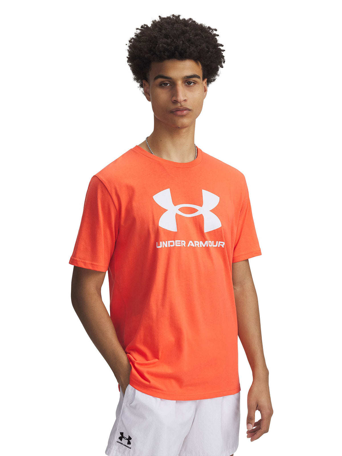 Polera manga corta Under Armour Sportstyle naranjo para hombre