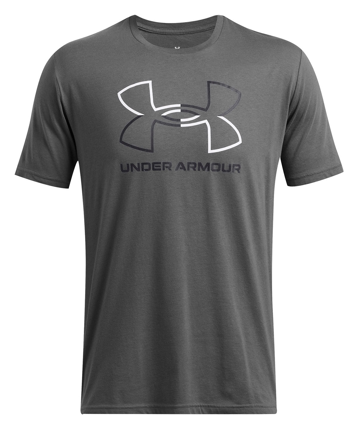 Polera manga corta Under Armour foundation gris para hombre