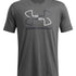 Polera manga corta Under Armour foundation gris para hombre