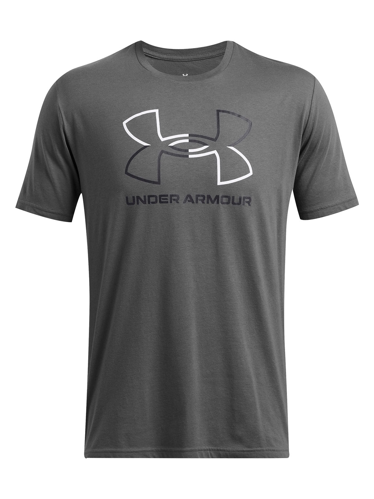 Polera manga corta Under Armour foundation gris para hombre