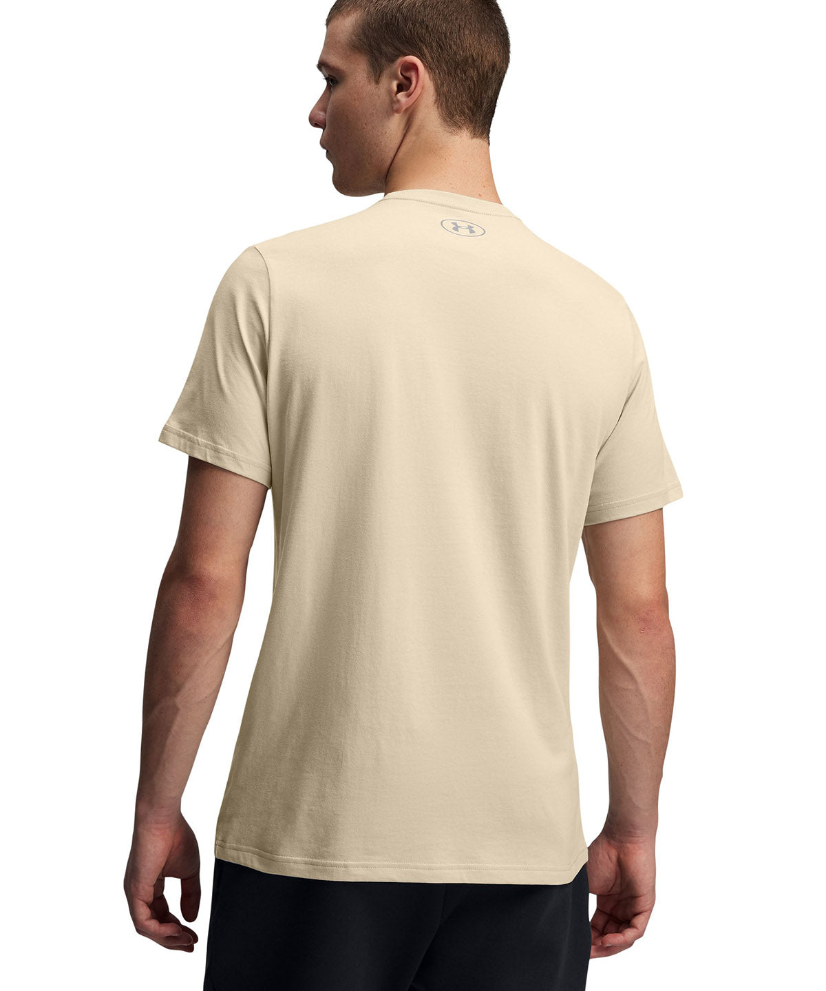 Polera manga corta Under Armour foundation café para hombre