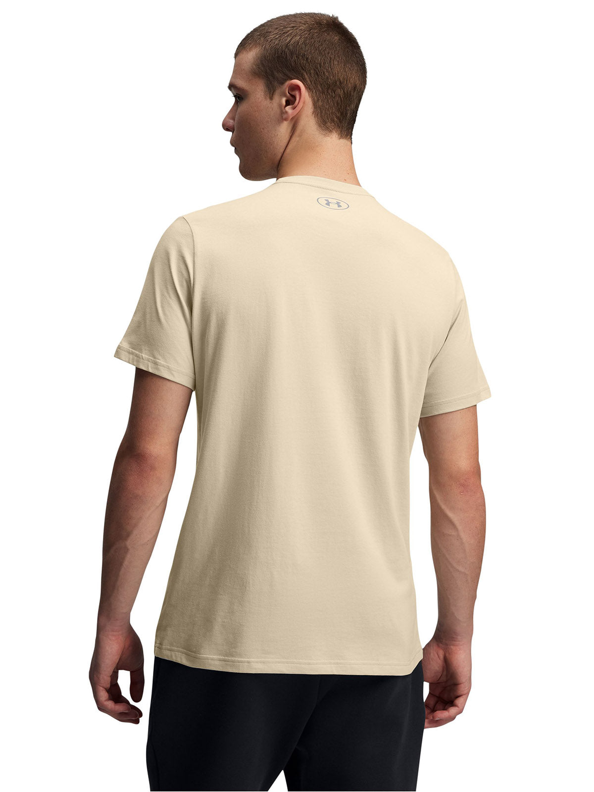 Polera manga corta Under Armour foundation café para hombre