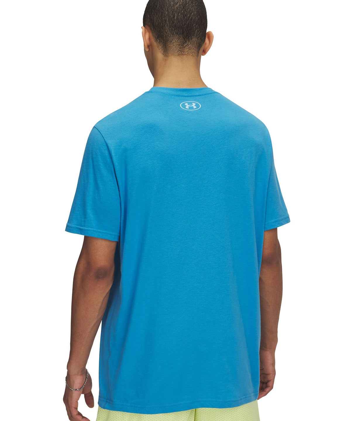 Polera manga corta Under Armour foundation azul para hombre