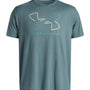 Polera manga corta de lifestyle para Hombre Foundation Azul Under Armour