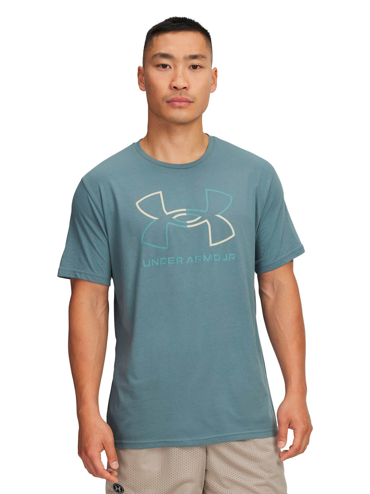 Polera manga corta de lifestyle para Hombre Foundation Azul Under Armour