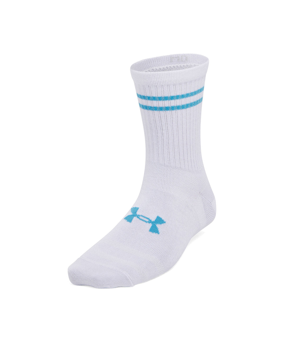Calcetines unisex Under Armour essential 3-pack mid blanco