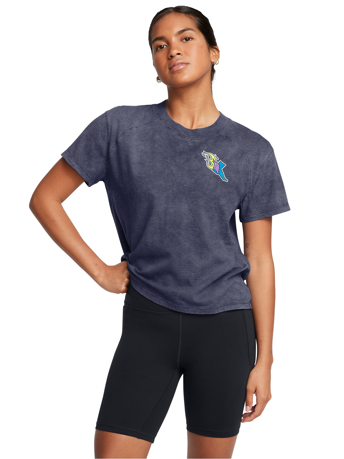 Polera manga corta UA Launch para mujer