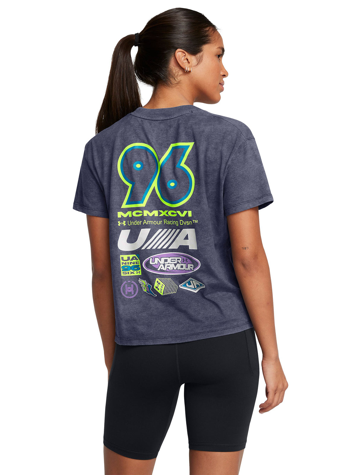 Polera manga corta UA Launch para mujer