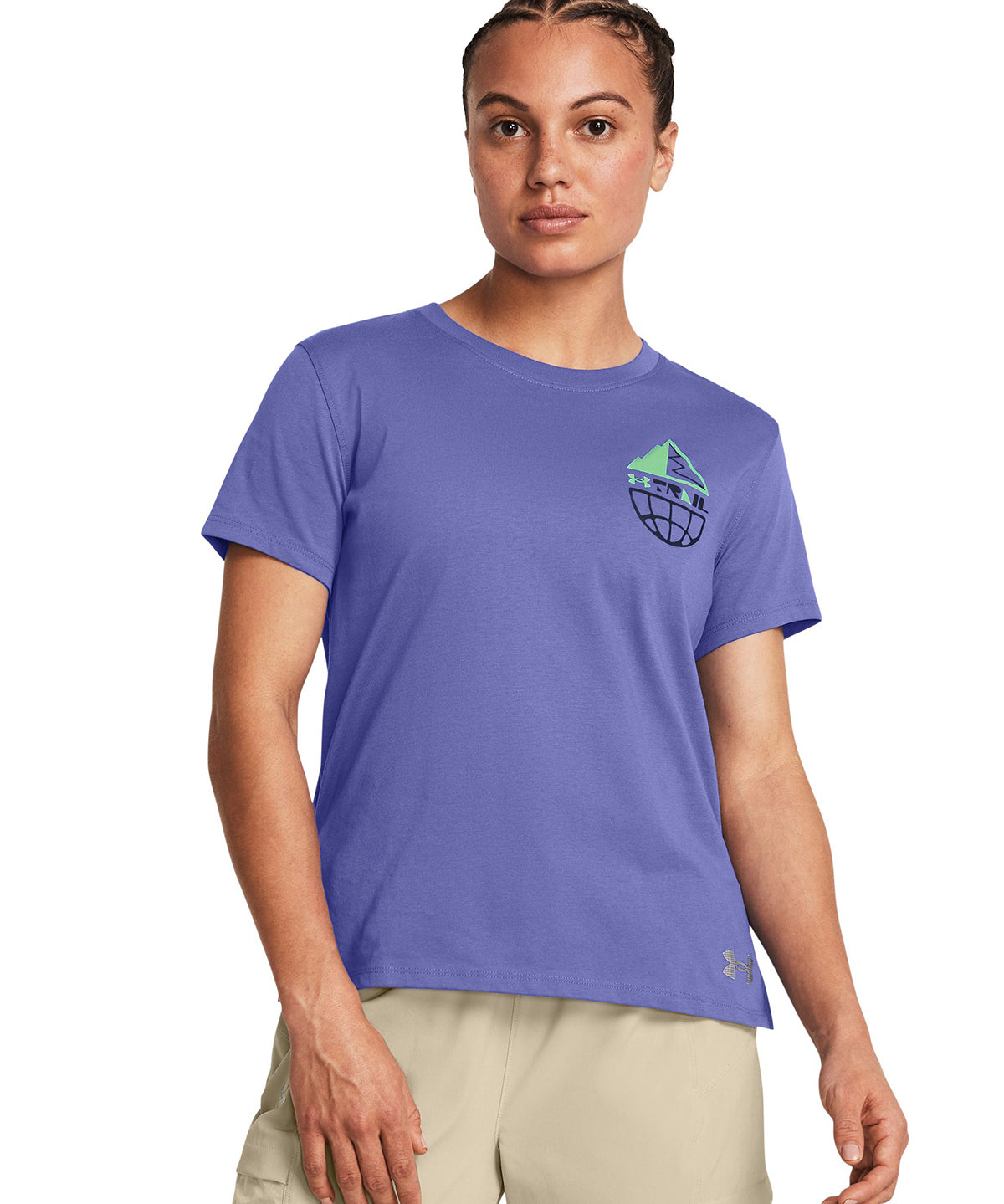 Polera manga corta UA Launch Trail para mujer