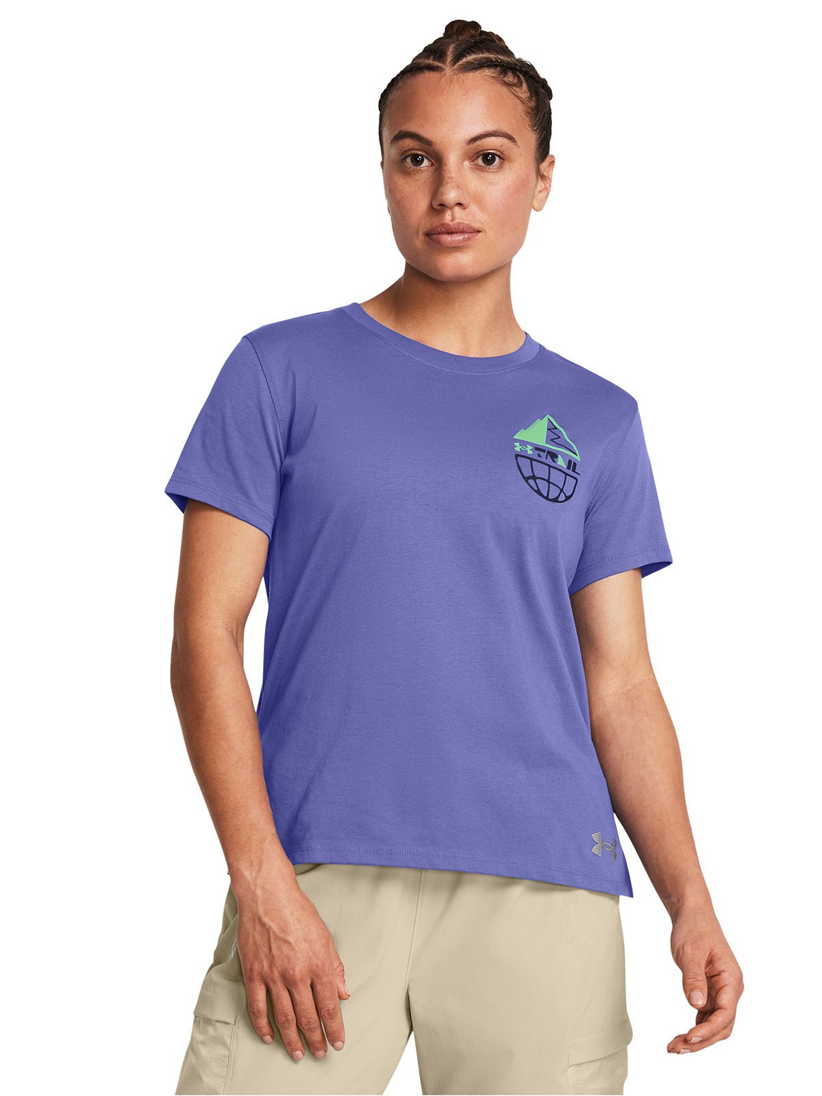 Polera manga corta UA Launch Trail para mujer