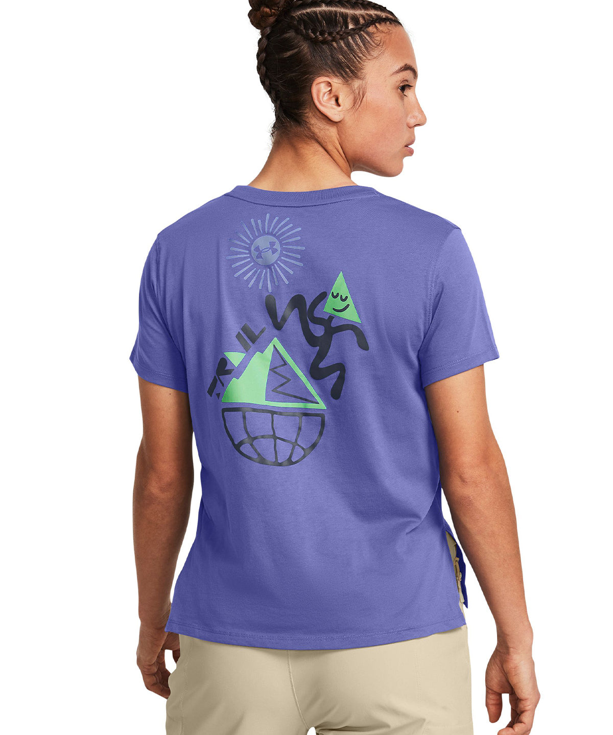 Polera manga corta UA Launch Trail para mujer