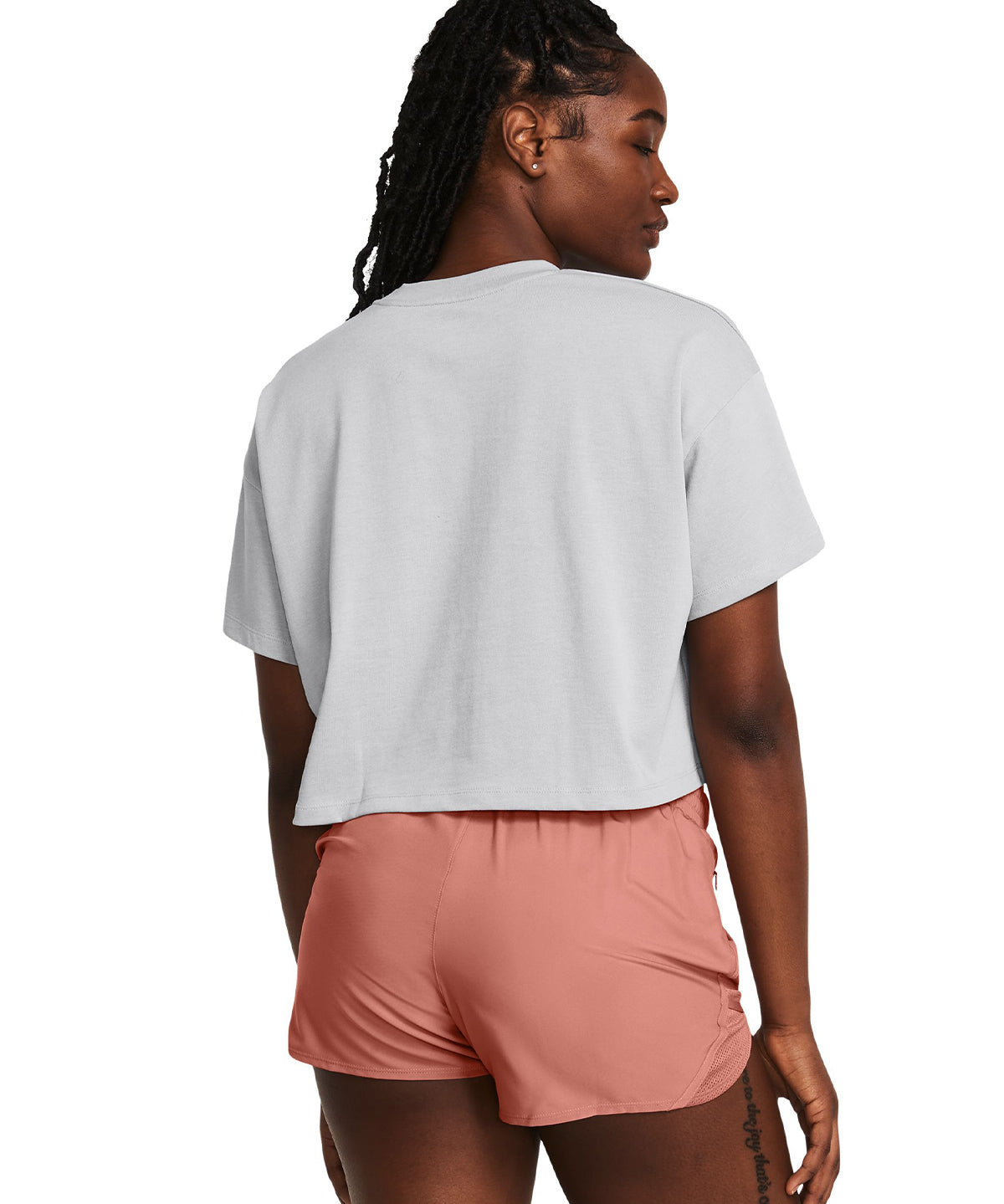 Polera manga corta UA Heavyweight Wordmark para mujer