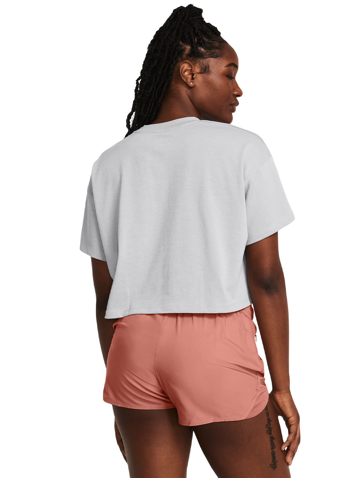 Polera manga corta UA Heavyweight Wordmark para mujer