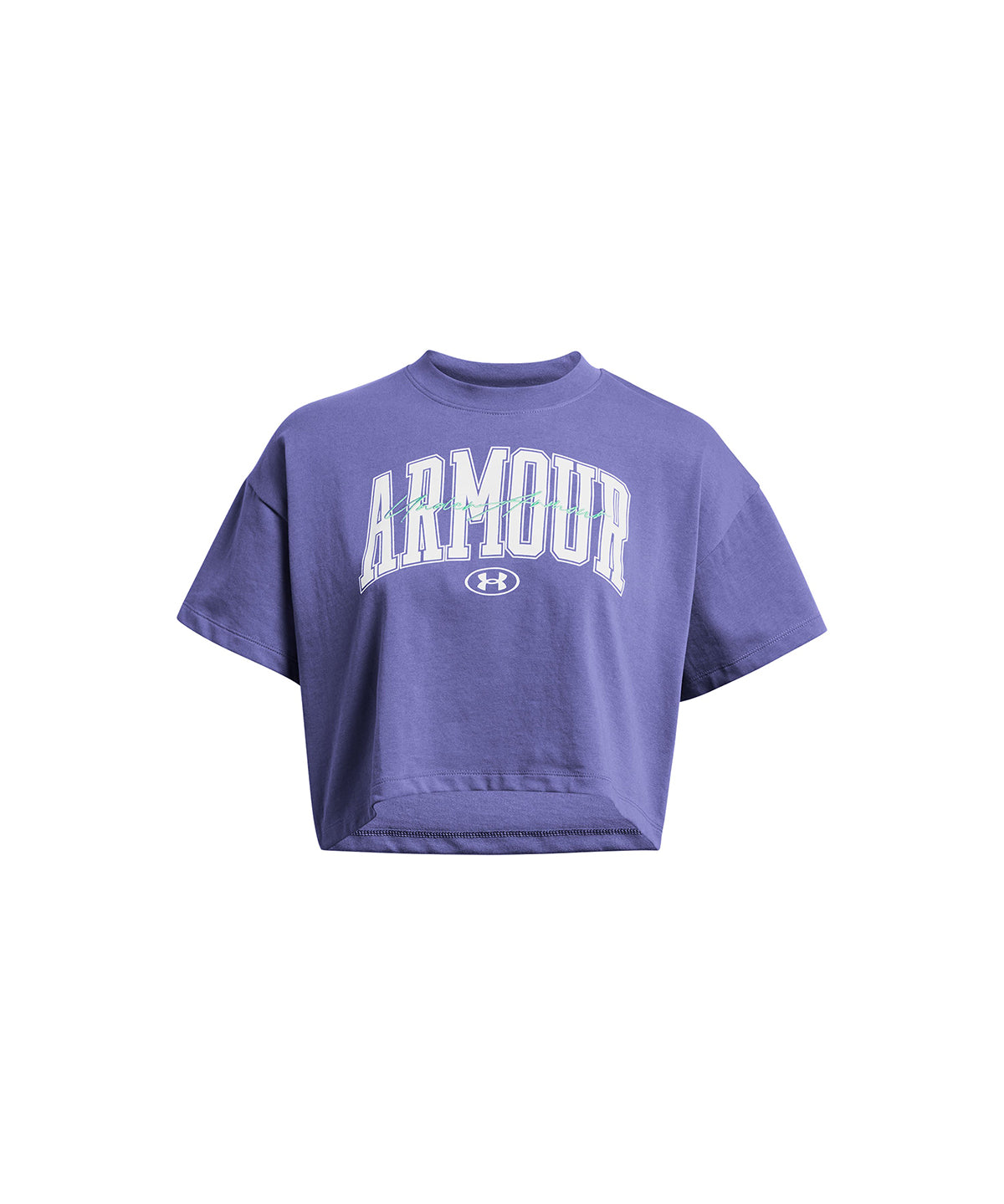 Polera manga corta UA Heavyweight Wordmark para mujer