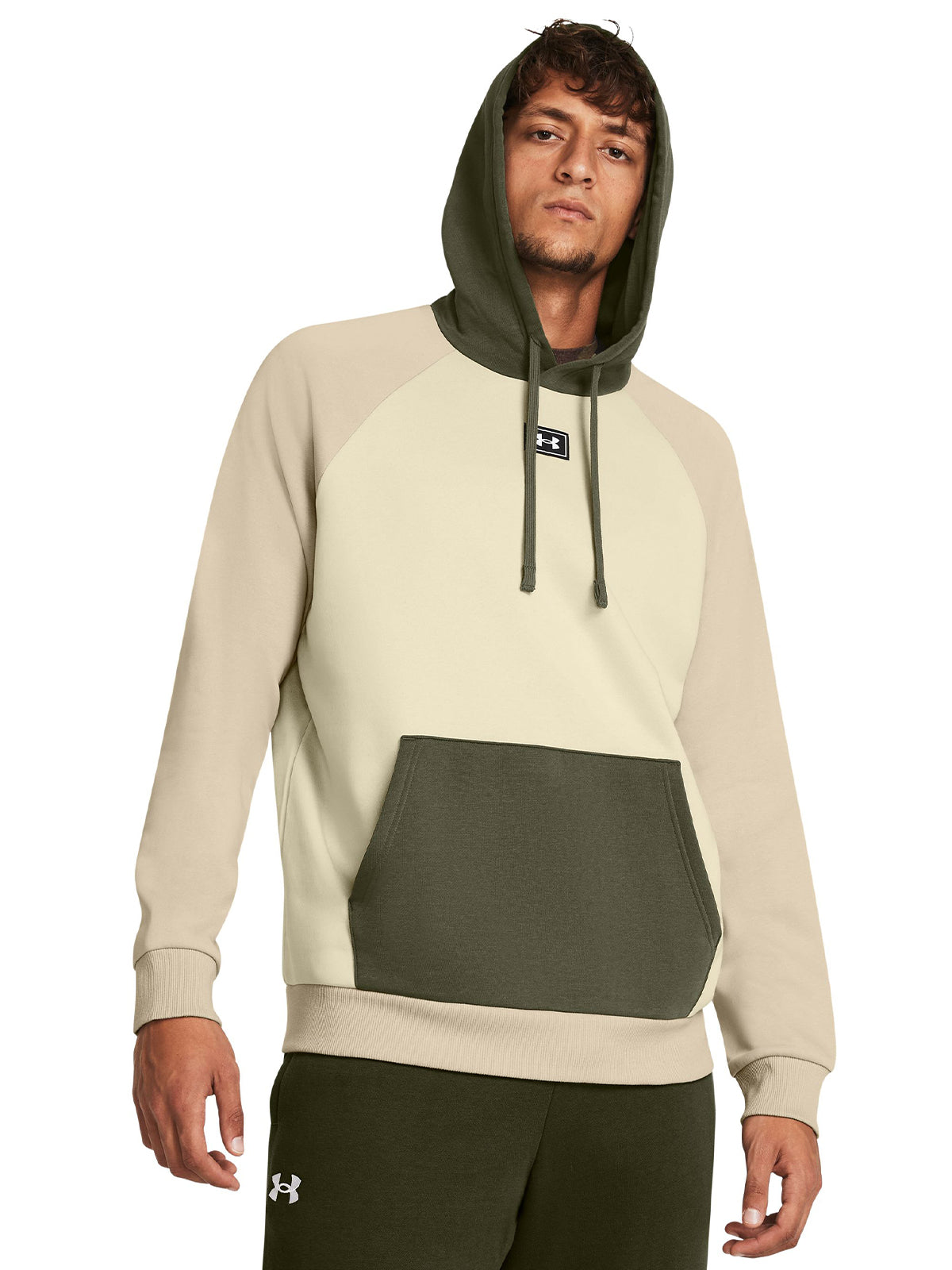 Polerón UA Rival Fleece Color block para hombre